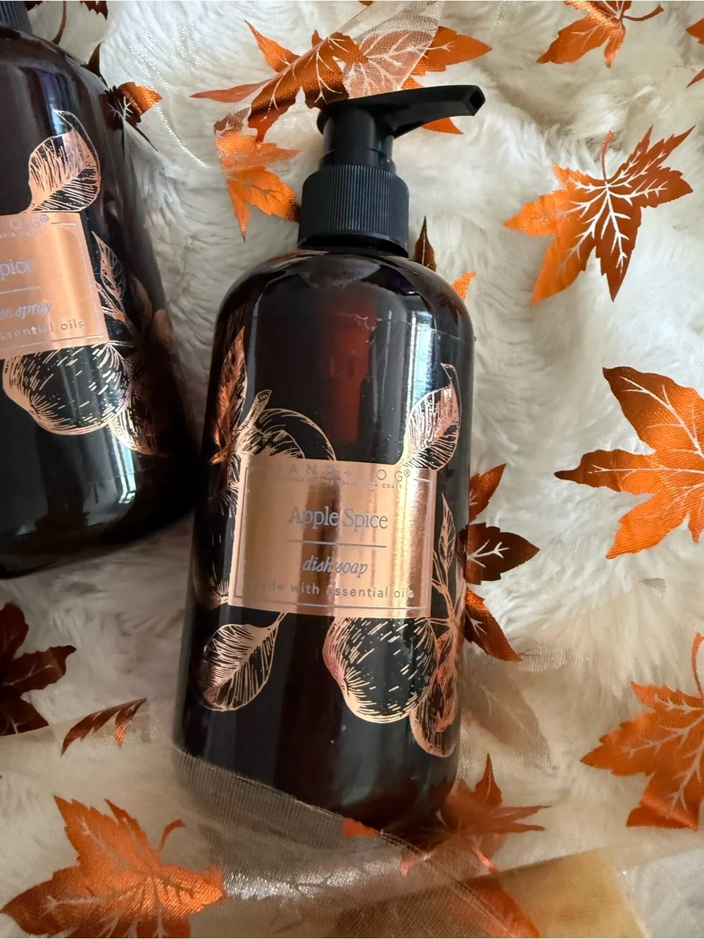 3 pc Sand & Fog Apple Spice Scented multi- Spray, dish soap & Hand Soap Set